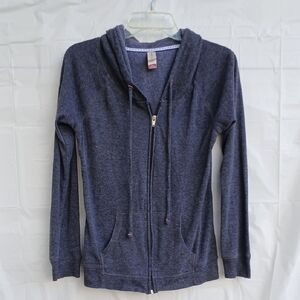 No Boundries Gray Full Zip Front Hoodie Woman's Size L/G 11-13